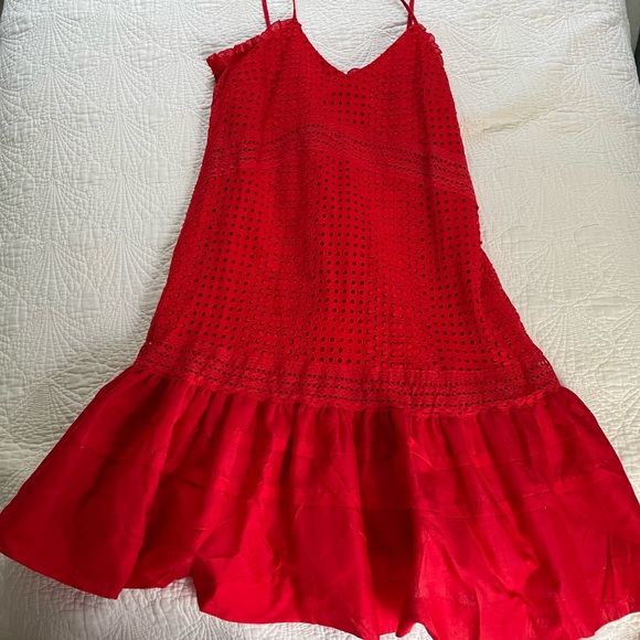 J. Crew Red Dress - Picture 2 of 3